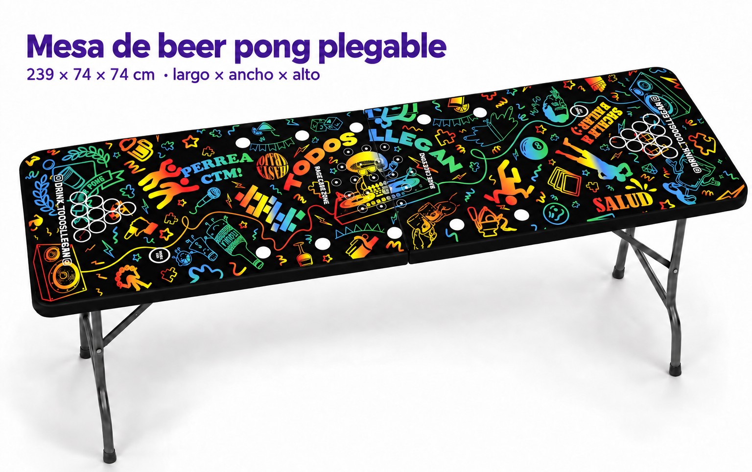 Mesa Beer Pong Todos Llegan